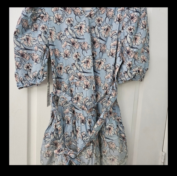 St. Roche Auberon V neck blue pink floral Midi dress sz 6 & 10 NWT - Picture 9 of 13